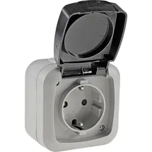 ChiliTec Gartensteckdose 1 St. Grau