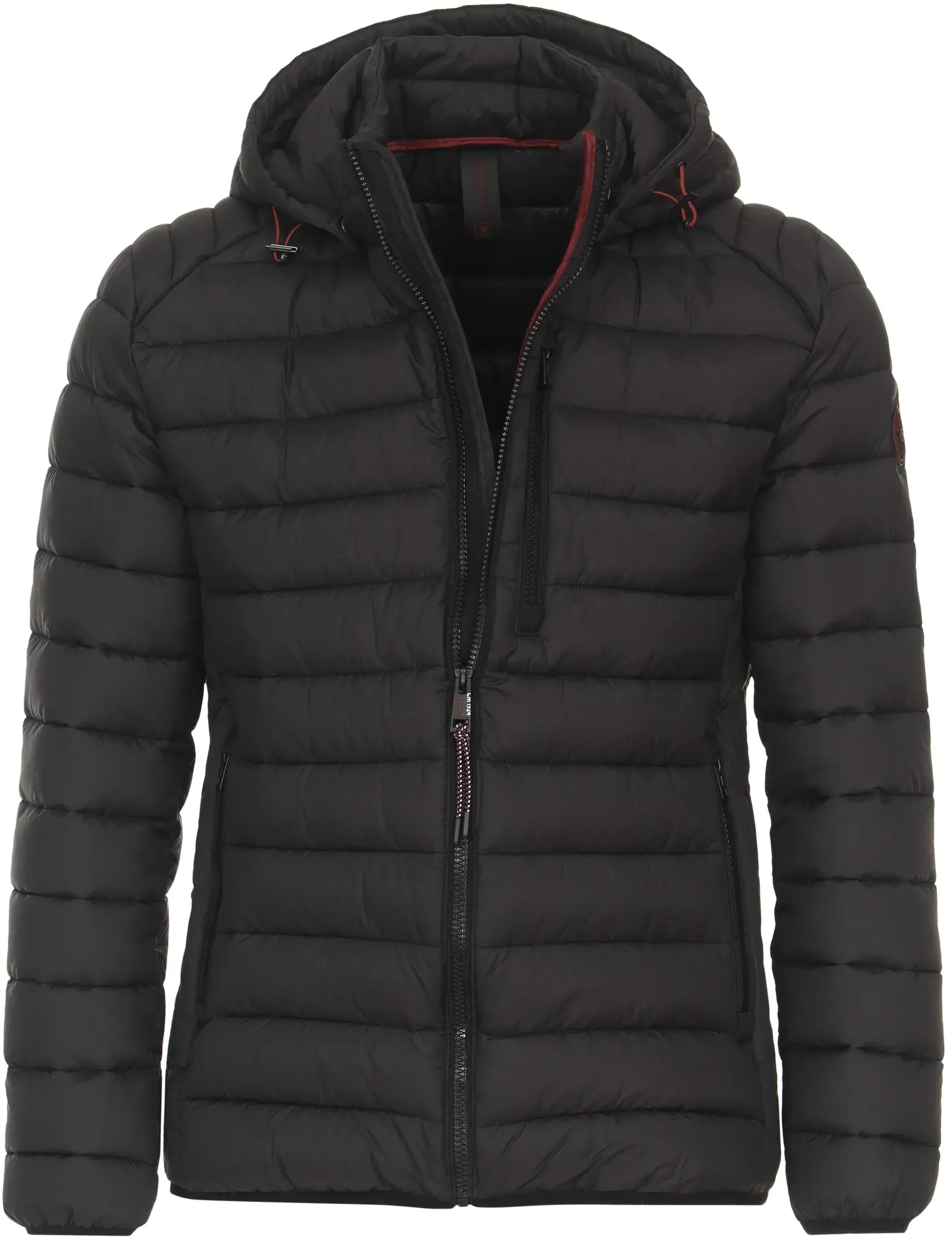 Steppjacke CASAMODA "CASAMODA Steppjacke uni", Herren, Gr. 3XL, schwarz, 100% Nylon, Jacken