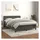 vidaXL Boxspringbett 140 x 200 cm Dunkelgrau