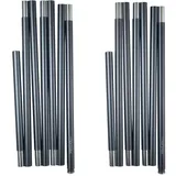 Nordisk Midgard 20-rahmen-stange 2 Einheiten - Silver - One Size