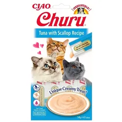 INABA Churu Cat Creme Katzenleckerli Thunfisch und Jakobsmuscheln 56 g