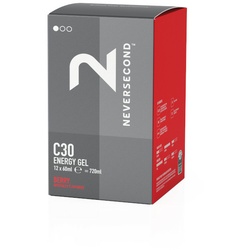 NEVERSECOND Energiegel C30 Berry 60 ml | 12 Beutel Box