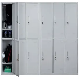 Mendler Boston T829 Schließfachschrank 12 Fächer 0 x 0 x 0 grau