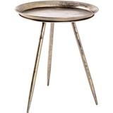 Haku-Möbel HAKU Möbel Beistelltisch Metall bronze Ø 44 x H 54 cm
