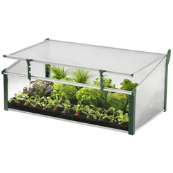 Juwel Frühbeet Gewächshaus Easy Fix + Fensterfixierung, Größe 100x60x40 cm