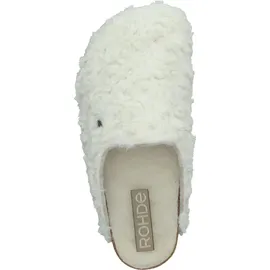 ROHDE Damen Pantoffel Hausschuh Plüsch Alba 6063, Größe:37 EU, Farbe:Beige - Beige