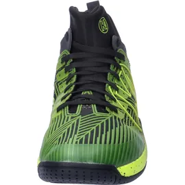 Kempa Unisex Attack Mid Sport-Schuhe, schwarz/Fluo gelb, 42 EU