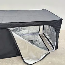 WINDHAGER Growbox Starterset 80 x 80 x 160 cm Schwarz/Braun