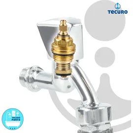 tecuro Universal Ventiloberteil 1/2 Zoll Rückflussverhinderer Gold