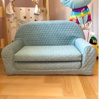 FORTISLINE – Kindersofa Mini ausklappbar 40x78x45cm - Kindersofa für Kinder 2in1 - Kindercouch ausklappbar - Schlafcouch aus Schaumstoff - Abnehmbarer Bezug - Viele Motive