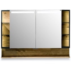 Voglauer Spiegelschrank V-Quell Holz Braun Eiche 96 cm