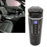 Tragbarer Wasserkocher 500 Ml, Schwarzes Lcd-display, Temperaturregelung, Reise-wasserkocher, 96 W, 12 V/24 V
