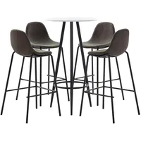 vidaXL Bar-Set 5-tlg. Dunkelgrau