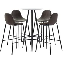 vidaXL Bar-Set 5-tlg. Dunkelgrau