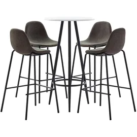 vidaXL Bar-Set 5-tlg. Dunkelgrau