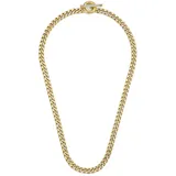 Fossil Carlie T-Bar Halskette Gold Edelstahl