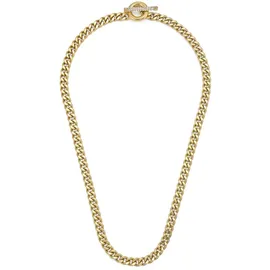 Fossil Carlie T-Bar Halskette Gold Edelstahl
