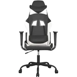 vidaXL Gaming-Stuhl Kunstleder Schwarz und Weiß