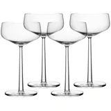 Iittala Essence Cocktailschale 4 Stück aus Glas hergestellt, Fassungsvermögen: 310 ml, Maße: 9,9 x 17,8 cm, 1052711