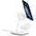 Twelve South HiRise 2 Deluxe 2-in-1 Charging Stand White Qi2-Ladehalterung zum kabellosen Aufladen, Verstellbarer Neigungswinkel, Aluminium-Ständer mi