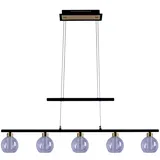 NÄVE LED Pendelleuchte "Brass", 90x10cm 16W warmweiß, schwarz