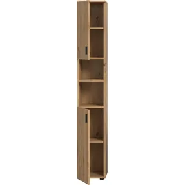 MID.YOU Mone Hochschrank 0 x 0 cm Braun Holz, Kunststoff