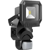 ESYLUX Außenstrahler Aluminium 10 W 1020lm inkl. Bewegungsmelder schwarz