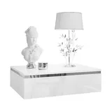 lookway Nachtschrank Aurora Silver 48 x 15 x 38 cm Weiß
