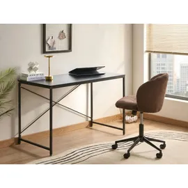 Beliani Schreibtisch ANDASTE Schwarz 120 cm 60 cm