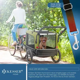 Kesser Hundeanhänger Boxer 3-in-1 Hundebuggy & Jogger khaki