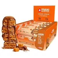Maxi Nutrition Protein Waffle Bar 12x40g - Caramel Spread Riegel, 550 g, Riegel