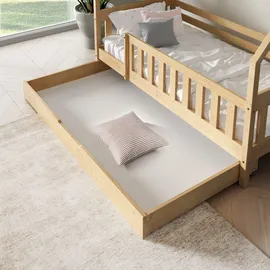 masseno Kinderbett BELLA 80 x 190 cm Kiefer massiv braun