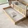masseno Kinderbett BELLA 80 x 190 cm Kiefer massiv braun
