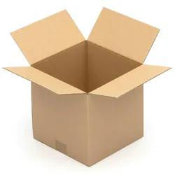 KK Verpackungen 500 x Kartons 250x250x250 - Versandkartons braun -Faltkartons 1 wellig
