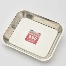 De Buyer Marinierplatte, Edelstahl, 30 x 25 x 4,3 cm