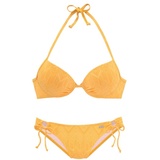 Buffalo Push-Up-Bikini, mit modischer Struktur, gelb