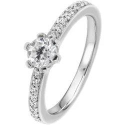 Viventy 775201 Damenring Silber 925 Zirkonia Antragsring, 58/18,5