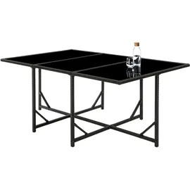 Tectake Malaga Set 11-tlg. schwarz/grau