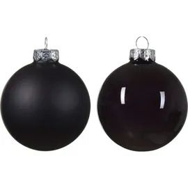 Kaemingk Weihnachtsbaumkugeln Glas 6 cm 20 Stück schwarz