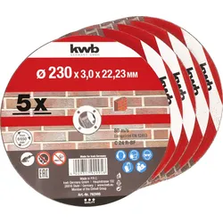 kwb 5 Trennscheiben Stein 230 792995