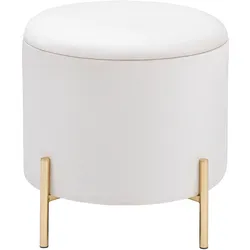 Hocker Mixo Weiß/Gold