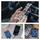 EMOS Powerbank 10 000 mAh WI 1046 mit Magnet - magnetischer externer Akku mit Passthrough und Wireless-Charging USB-C-Ausgang inkl. USB-Datenkabel - für iPhone, Smartphone, Tablet - blau