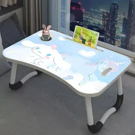 luxuskollektion Laptop-Tisch Cartoon-Tragbar Betttablett klappbare Beine Blau - Blau