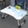 luxuskollektion Laptop-Tisch Cartoon-Tragbar Betttablett klappbare Beine Blau - Blau