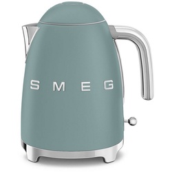 SMEG Wasserkocher SMEG Wasserkocher Edelstahl 1,7 L Fassung, 2400 W, Wasser Kocher, 2400,00 W, 360° Basis, BPA- Frei, elektrischer grün