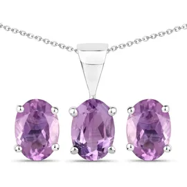 vira jewels Ohrstecker Vira Jewels Silber 925 rhodiniert Amethyst 2,4