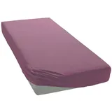 ESTELLA Spannbettlaken Feinjersey 140 x 200 - 160 x 200 cm aubergine