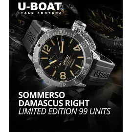 U-Boat Sommerso Damasco Kautschuk 46 mm 9988