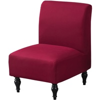 Yekuhe Sesselbezug 1 Sitzer Ohne Armlehnen Stretch Accent Stuhlhussen Stuhlbezug ohne Armlehnen Sesselbezug Stuhlschutz Stuhlbezug (Color : #7, Size : 1 Stück)
