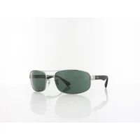 Ray-Ban RB3445 004 61-17 polished gunmetal/green